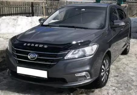 Дефлектор капота (мухобойка) Lifan Solano 650 c 2016 г.в. (Лифан Солано) Вип Тюнинг